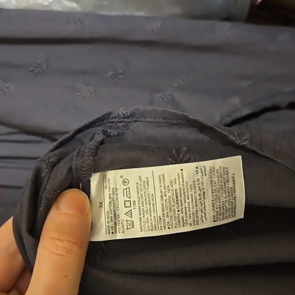 NWT Old Navy tassel ties tiered Embroidered Long Sleeve boho Midi Maxi Dress 3X - Picture 16 of 17